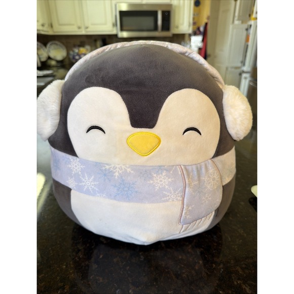 Squishmallows Other - Squishmallows 12" Luna The Penguin with Snowflake Scarf 2021 Stuffed‎ Plushie